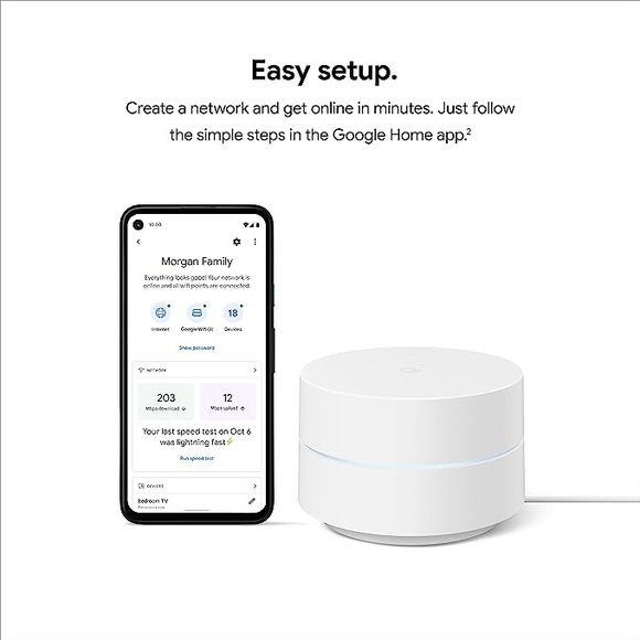 NIOB Google WiFi Mesh WiFi System - WiFi Router - 4500 Sq Ft Coverage - 3 Pack - Picture 5 of 5